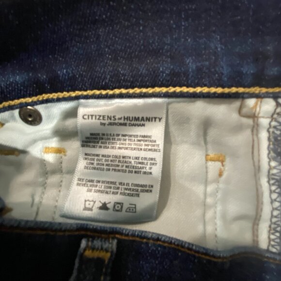 Citizens of Humanity Slim Straight Jeans Size 28 Medium Wash Stretch Denim - Picture 3 of 8
